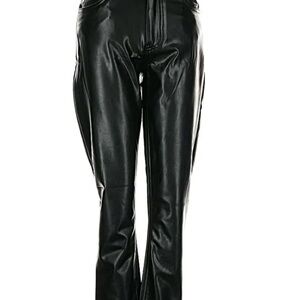 Abercrombie & Fitch Shiny Black vegan Leather pants.. size 28/6R